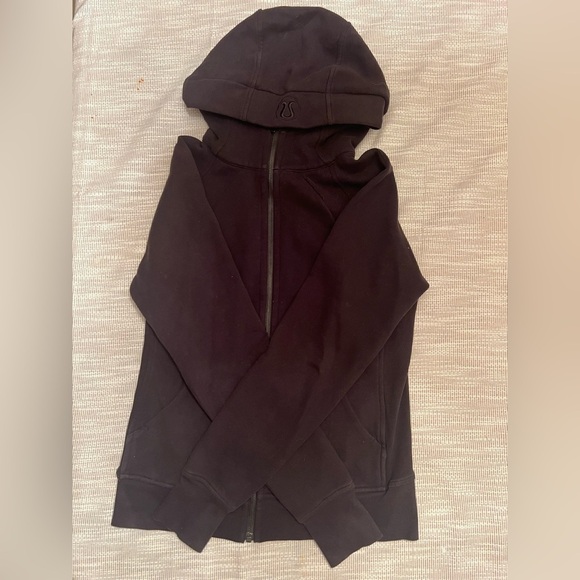 lululemon athletica Tops - Lululemon Scuba Hoodie Black Full Zip Size 8
